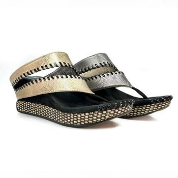 推荐Tita 4 Sandal Tan Flips To Pewter Metallic商品