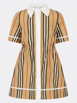 burberry短袖, Burberry | Burberry Beige Girls Cotton Short Sleeve Check Dress商品图片 7折