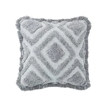 VCNY Home | Tufted Cotton Square Decorative Pillow, 20" x 20",商家Macy's,价格¥74