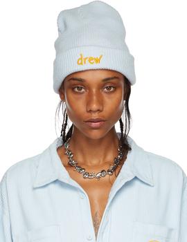 Drew House | SSENSE Exclusive Blue Scribble Beanie商品图片,额外8.5折, 独家减免邮费, 额外八五折