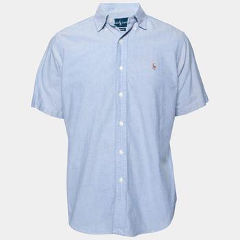 推荐Ralph Lauren Blue Cotton Classic Fit Short Sleeve Shirt M商品