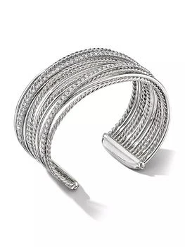 David Yurman | Crossover Cuff Bracelet in Sterling Silver,商家Saks Fifth Avenue,价格¥28880