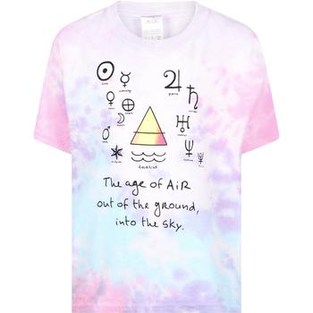 推荐The age of air tie dye t shirt in pink and blue商品