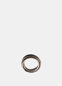WERKSTATT MUNCHEN | WERKSTATT MUNCHEN Silver Wound Trace Ring,商家NOBLEMARS,价格¥1618