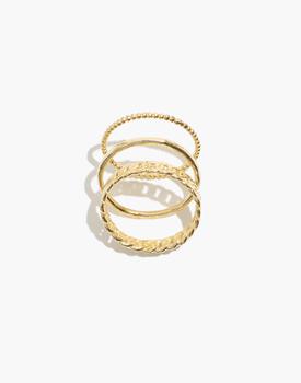 商品Katie Dean Jewelry | 18k Gold-Plated Everyday Ring Set,商家Madewell,价格¥579图片
