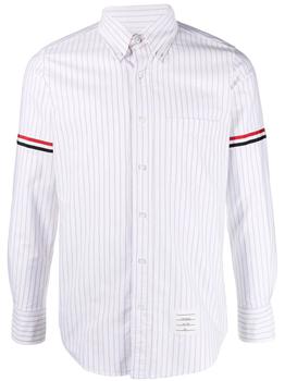 thom browne衬衫, Thom Browne | THOM BROWNE RWB stripe oxford shirt商品图片 