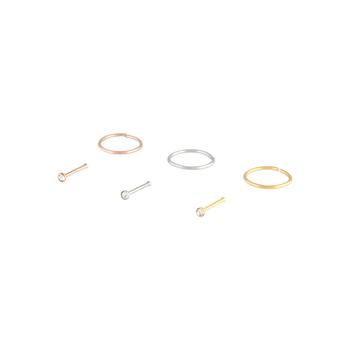 商品Lovisa | Small Diamante Pin Nose Ring 6 Pack,商家Premium Outlets,价格¥123图片