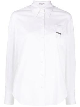Brunello Cucinelli | BRUNELLO CUCINELLI 女士白色长袖衬衫 M0091RG116-C159商品图片,满$100享9.5折, 满折