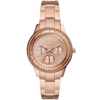 Fossil | Women's Sport Multifunction Rose Gold Tone Stainless Steel Bracelet Watch 37mm商品图片,