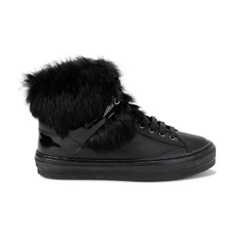 推荐SALVATORE FERRAGAMO 女士黑色皮革雪地靴 0588692商品