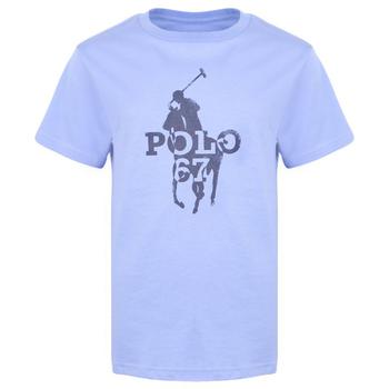 Ralph Lauren | Blue Polo 67 Pony Motif Short Sleeve T Shirt商品图片,额外7.5折, 额外七五折