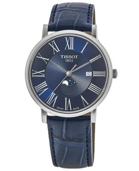 Tissot | Tissot Carson Premium Blue Dial Leather Strap Men's Watch T122.423.16.043.00 6.6折, 独家减免邮费