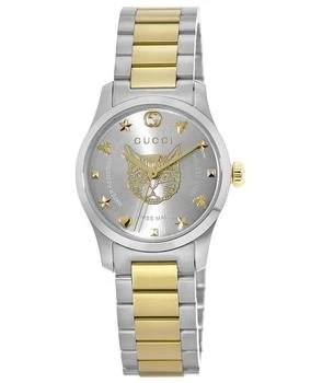 推荐Gucci G-Timeless Silver Dial Two-Tone Steel Women's Watch YA126596商品
