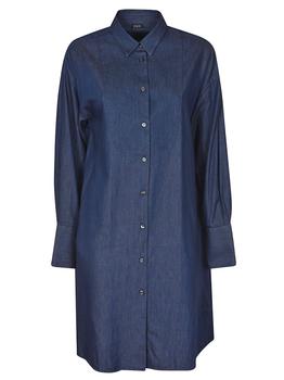 Fay Buttoned Long-Sleeved Denim Shirt Dress product img