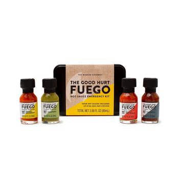 商品The Good Hurt Fuego, Emergency Kit Hot Sauce Gift Set, Set of 4图片