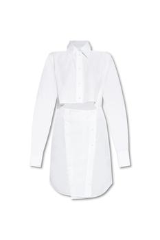 Helmut Lang | Helmut Lang Cut-Out Poplin Shirt Dress商品图片,8.1折