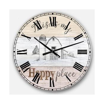 商品Designart | Farmhouse Oversized Metal Wall Clock,商家Macy's,价格¥859图片