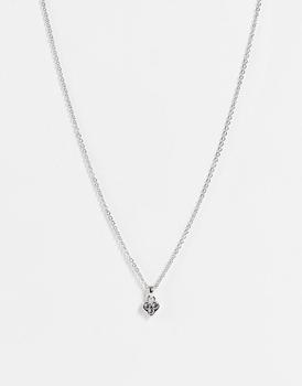 product Ted Baker Neeno nano heart pendant necklace in silver with crystals image