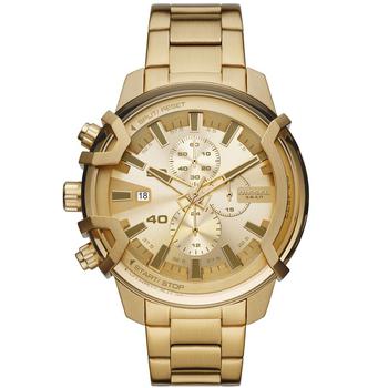 推荐Men's Griffed Chronograph Gold-Tone Stainless Steel Watch 48mm商品