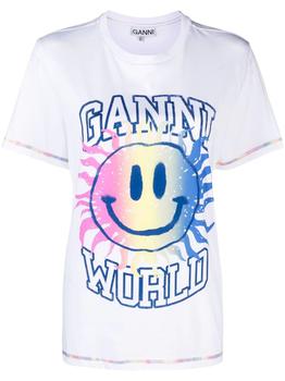 Ganni | Smiley t-shirt商品图片,4.9折
