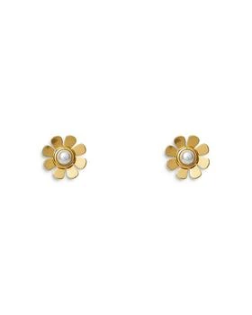 Lele Sadoughi | Imitation Pearl Daisy Stud Earrings,商家Bloomingdale's,价格¥637