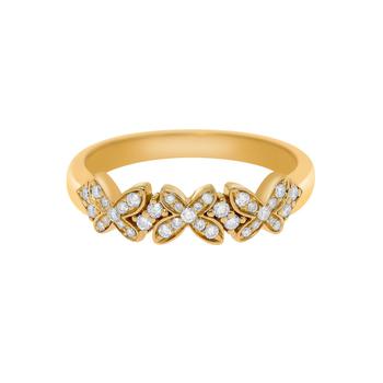商品Mimi Milano | Mimi Milano Freevola 18K Yellow Gold Diamond Ring Sz 6.5 AXM370G8B-52,商家Shopworn,价格¥5825图片