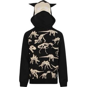推荐Dino design hoodie in black商品