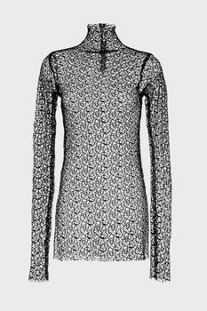 Essentials是什么牌子, Essentials | Undone Tunic - Black Molecule Mesh商品图片 