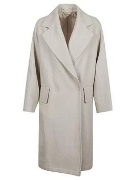 Max Mara | Max Mara Double-Breasted Long-Sleeved Coat,商家Cettire,价格¥4563