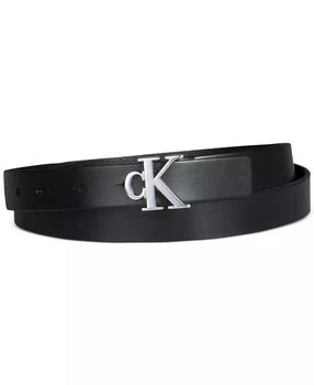 Calvin Klein | Women's CK Monogram Buckle Skinny Belt,商家Macy's,价格¥171