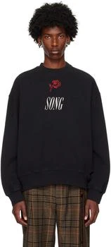 Song for the Mute | Black 'Song' Gym Sweatshirt,商家SSENSE HK,价格¥2182