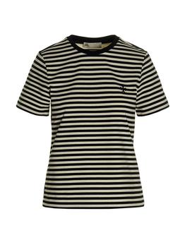商品Tory Burch | Tory Burch Striped Crewneck T-Shirt,商家Cettire,价格¥917图片
