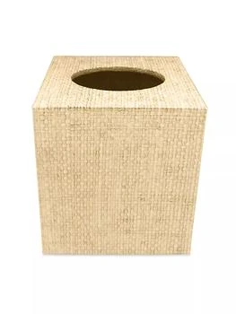 Mariposa | Sand Faux Grasscloth Cube Tissue Box,商家Saks Fifth Avenue,价格¥895