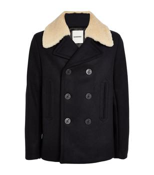 推荐Detachable-Collar Pea Coat商品