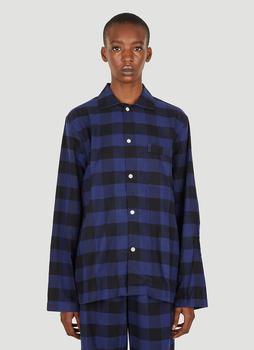 推荐Classic Gingham Sleep Shirt in Blue商品