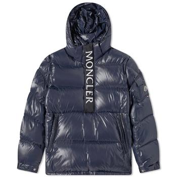 moncler羽绒服, Moncler | Moncler Maury Logo Popover Hooded Down Jacket商品图片 满$200享9.5折, 满折