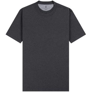 推荐BRUNELLO CUCINELLI 'Classic' Slim Fit T-Shirt Charcoal商品