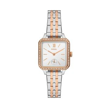 Fossil | Fossil Women's Colleen Three-Hand, Two-Tone Stainless Steel Watch 4折, 独家减免邮费