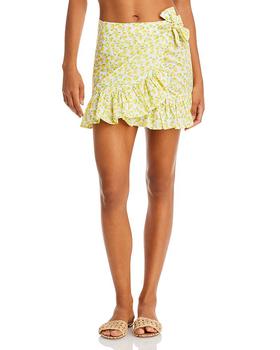 Solid & Striped | Corey Lemon Print Wrap Skirt商品图片,独家减免邮费