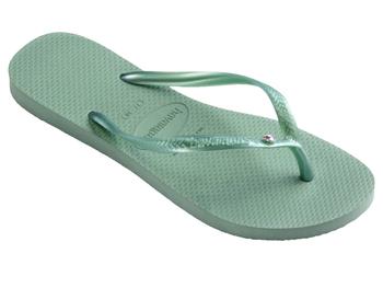 商品Havaianas | Slim Crystal SW II Flip Flop Sandal (Toddler/Little Kid/Big Kid),商家Zappos,价格¥226图片