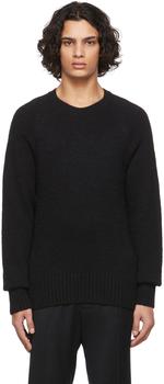 ami毛衣, AMI | Black Ami de Cœur Crewneck商品图片 3.8折