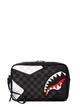 SprayGround | Sprayground Shark Check Printed Tolietry Bag,商家Cettire,价格¥645