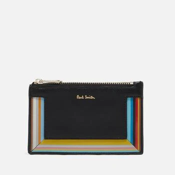 推荐Paul Smith Stripe Zipped Leather Card Holder商品