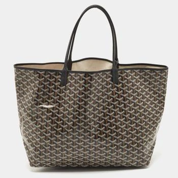 推荐Goyard Black Goyardine Coated Canvas and Leather Saint Louis GM Tote商品