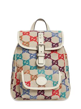 商品Interlocking G Linen Blend Backpack图片
