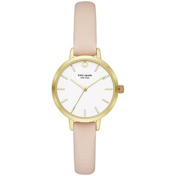 Kate Spade | Women's Metro Three-Hand Blush Leather Watch 30mm 5折