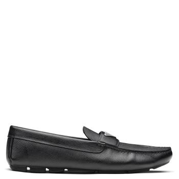 Prada | 【预售3-7天】PRADA/普拉达 21年秋冬 Saffiano系列 男士黑色皮革乐福鞋2DD164_053_F0002_F_U00I商品图片,8折, 包邮包税
