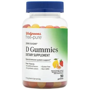 Walgreens Free & Pure | Sugar Free Vitamin D (45 days),商家Walgreens,价格¥74