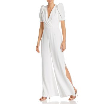 ML Monique Lhuillier衣服, Monique Lhuillier | ML Monique Lhuillier Womens Surplice Pintuck Jumpsuit商品图片 1.6折