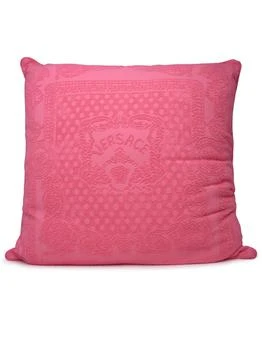 Versace | Baroque Seashell Cushion In Pink Cotton,商家Italist,价格¥3258